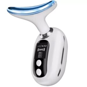 Porodo Lifestyle Face & Neck Light Therapy Massager with 4Speed Levels-White