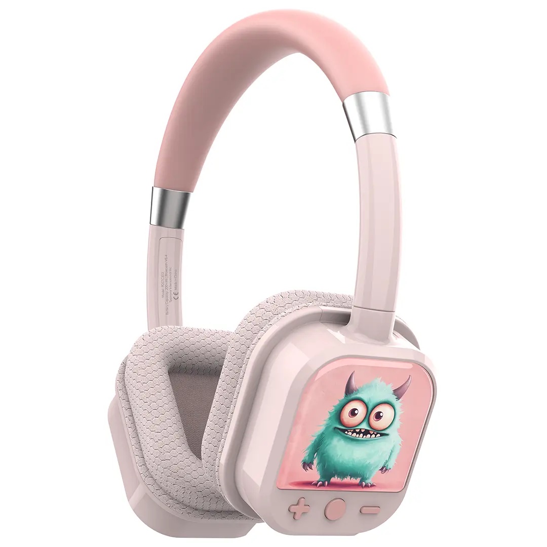 Porodo Soundtec Yotowave Kids Wireless Headphone-Pink - Image 2