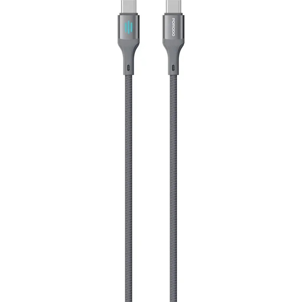 Porodo C TO C 60W PD Charging & Data Cable 1M-Grey