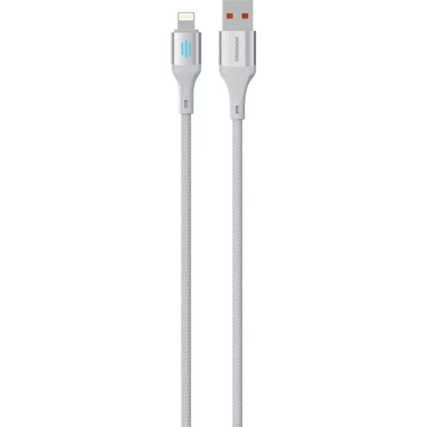 Porodo Usb-A TO Lightning Charging & Data Cable 1M-Silver