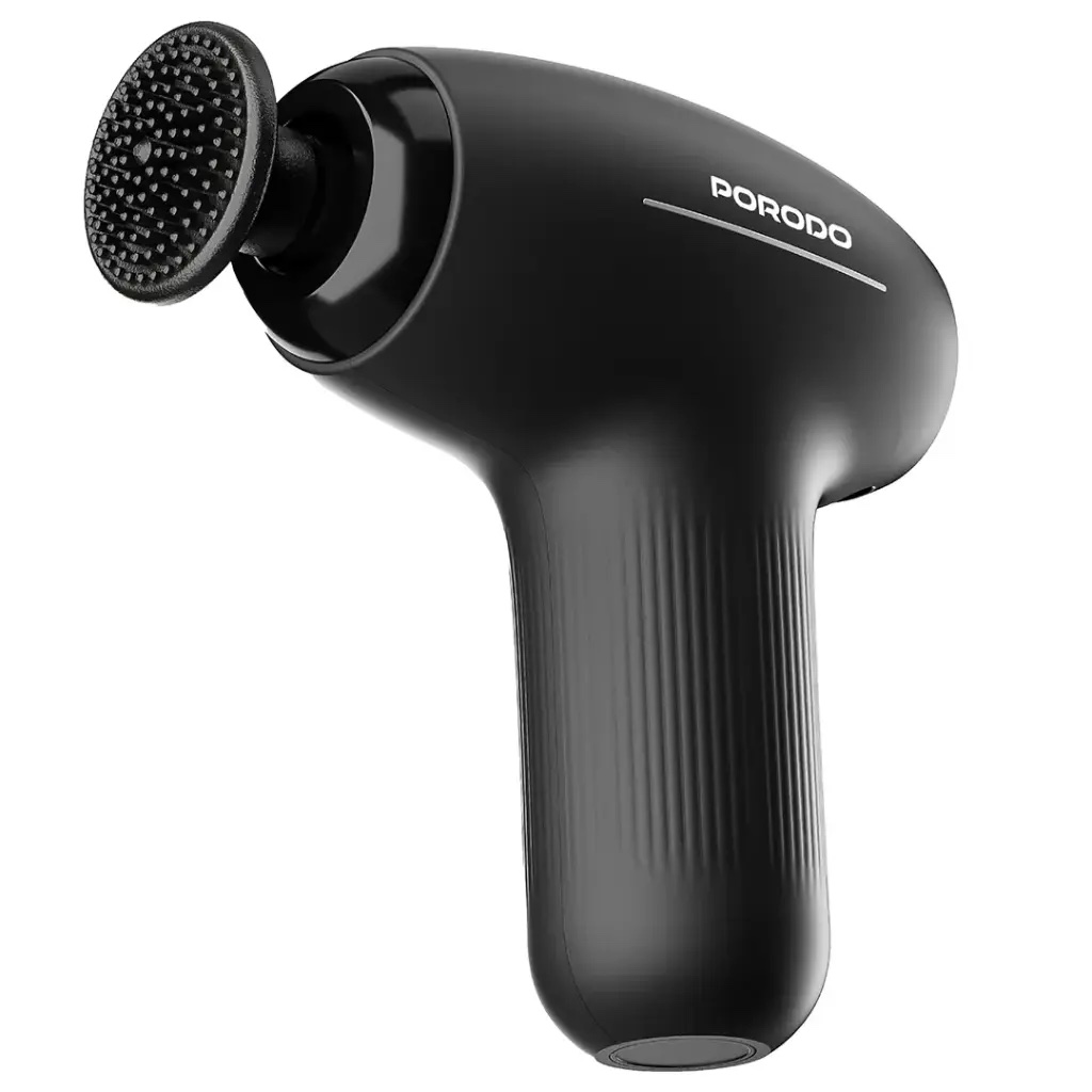 Porodo Lifestyle Cordless Mini Massage Gun -Black - Image 2