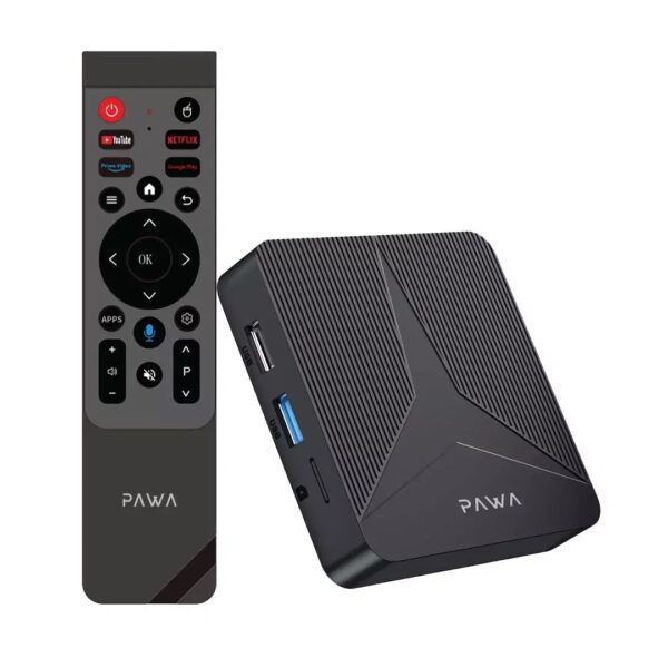 Pawa Android TV Box 4K Ultra HD-Black