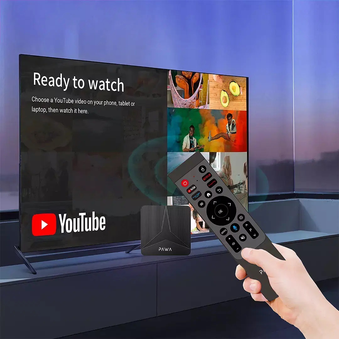 Pawa Android TV Box 4K Ultra HD-Black - الصورة 5
