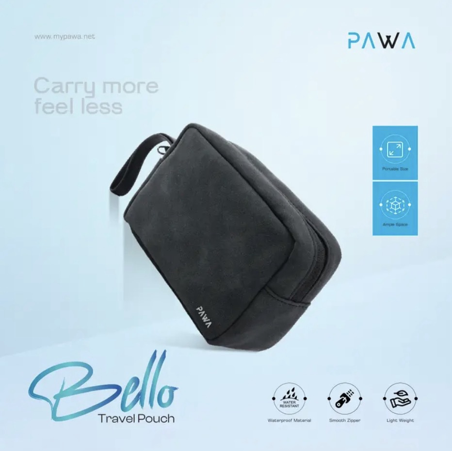 Pawa Bello Travel Pouch-Black - Image 3