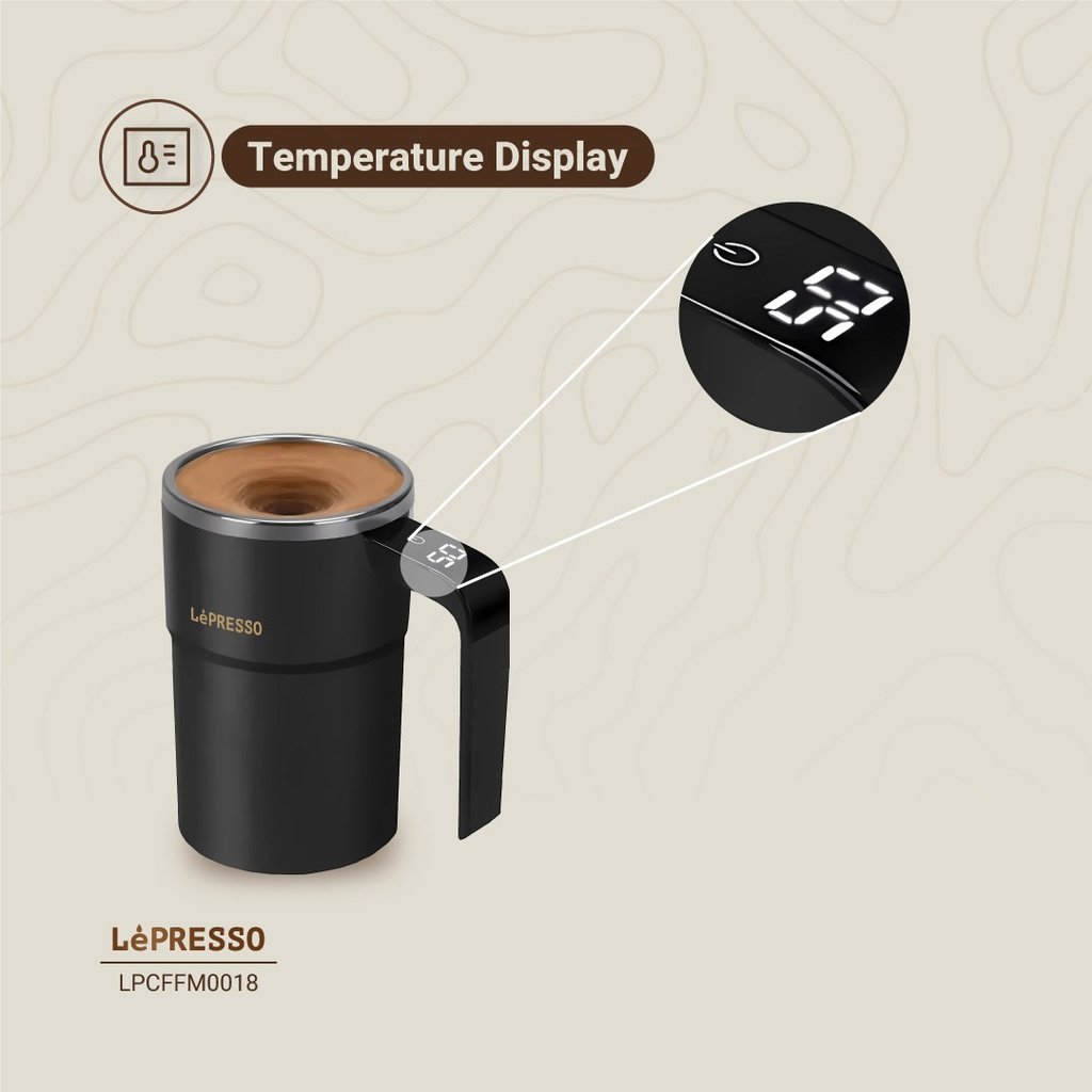 LePresso Stirmagic Auto Stirring Mug - Black - Image 7