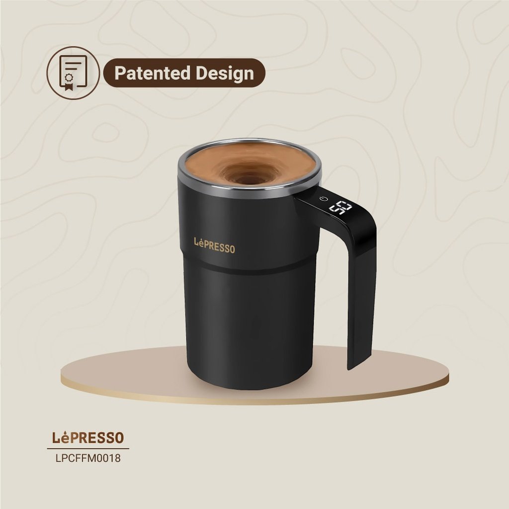 LePresso Stirmagic Auto Stirring Mug - Black - Image 10