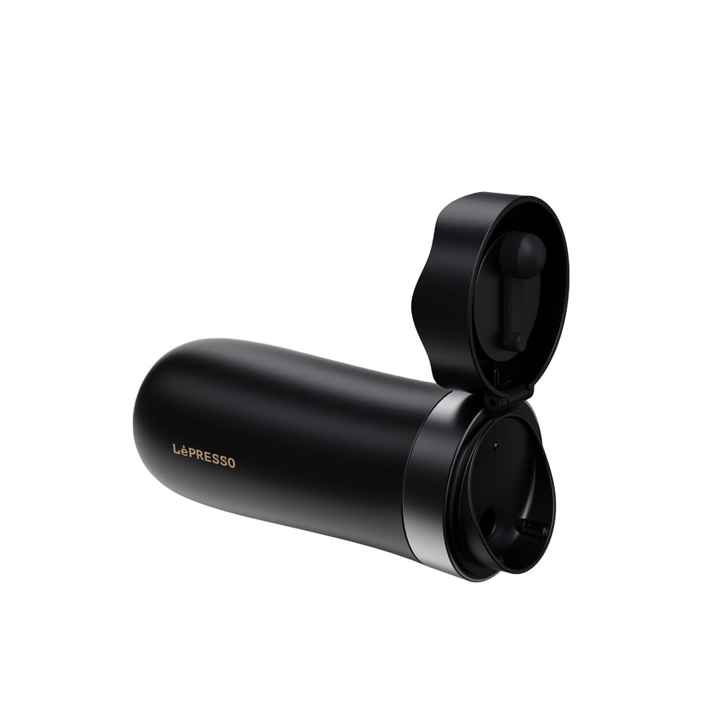 كوب ليبريسو المعزول مع مكبس قهوة فرنسي - أسود - الصورة 5