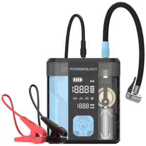 Powerology 3 in 1 Jump Starter & Tire Inflator